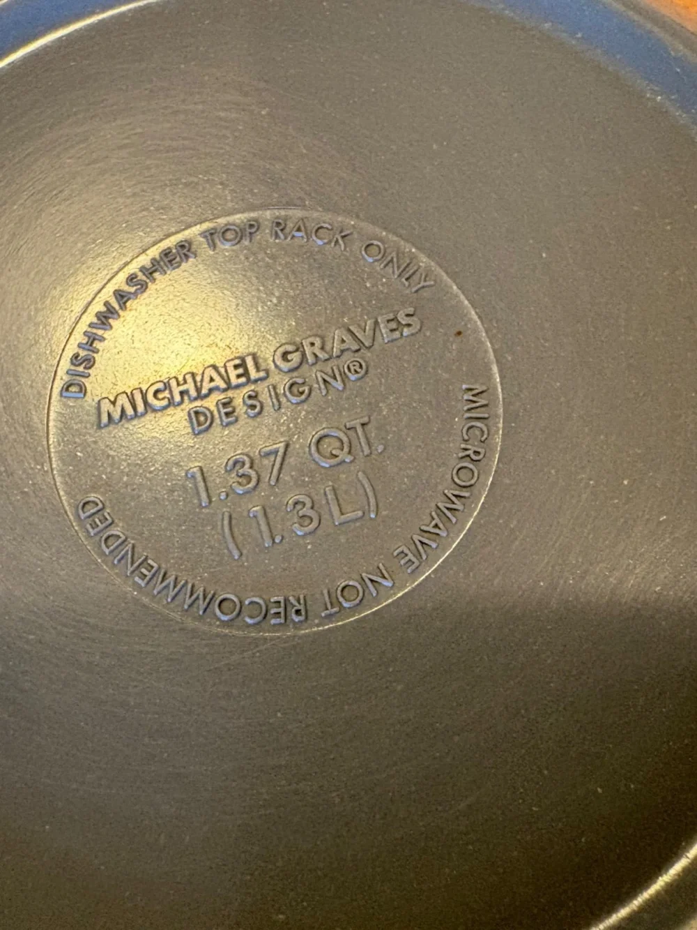 Set of 3 Michael Graves Designs Mixing Bowls Gray